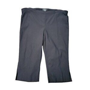 Michel Studio Collection Black Capri Pants Plus Size 24